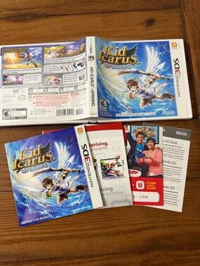 Kid Icarus Uprising (nintendo 3DS, 2012) CASE AND BOOKS ONLY...NO GAME